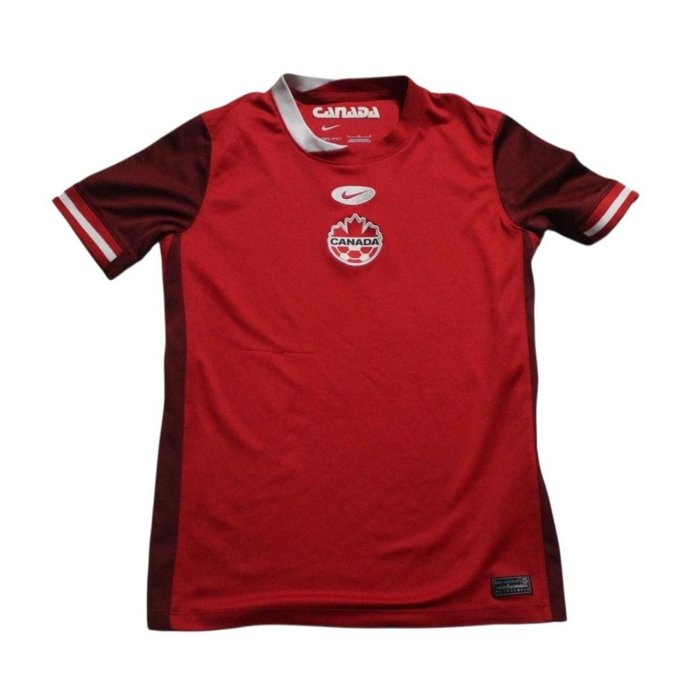 Boys Skater Streetwear Sportswear Blokecore Soccer Team Canada Red Jersey